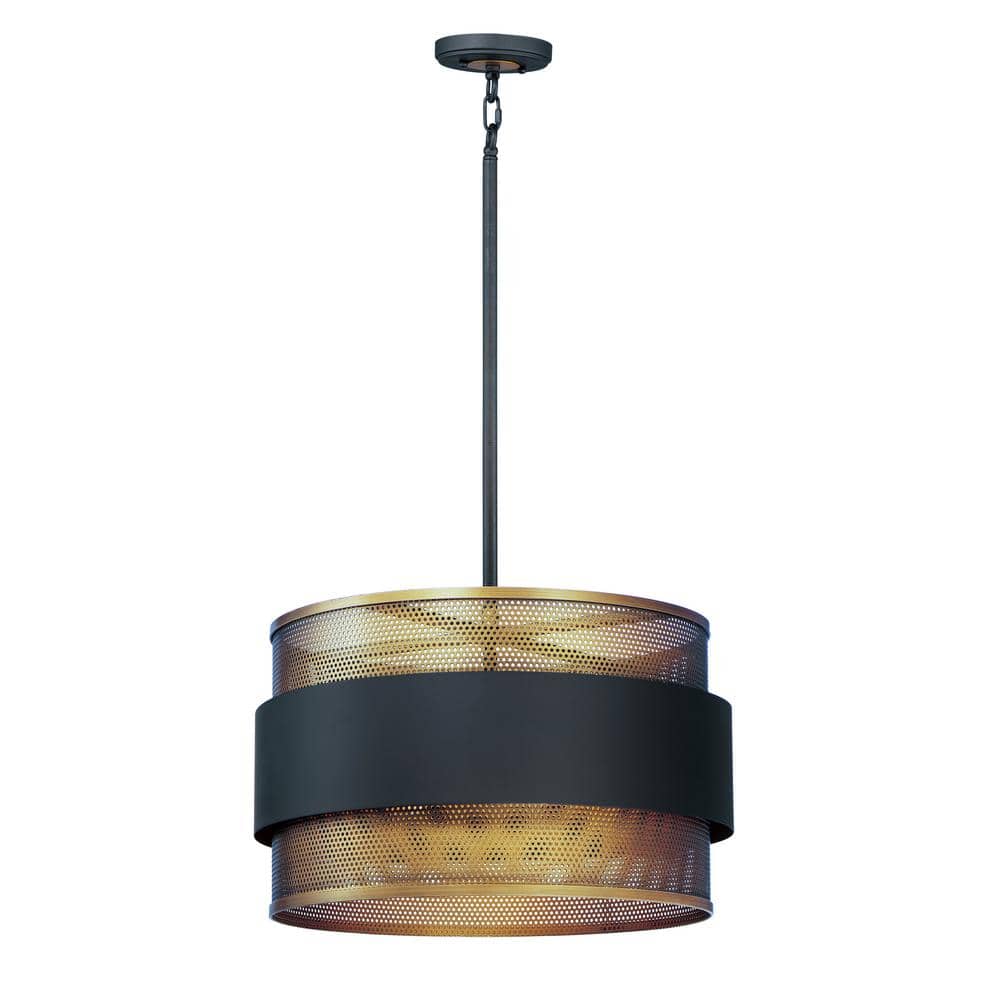Maxim Lighting Caspian 3Light Satin Brass Pendant Light 31204 The Home Depot