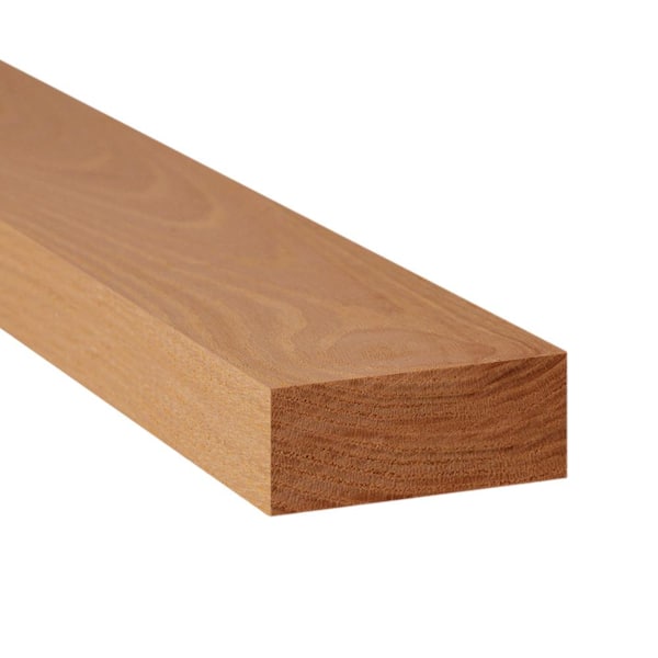 Ready Seal 2 in. x 4 in. x 8 ft. Rough Sawn Pecan-Stained Western Red Cedar Fence Rail