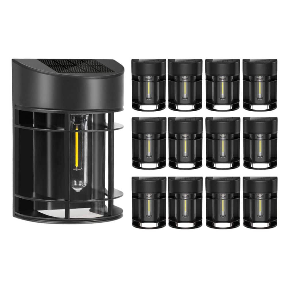 12-Pack Waterproof Solar Fence Lights, Outdoor LED Solar Lights for Garden, Post, Step, Stair and Backyard price history on PriceWatchPro