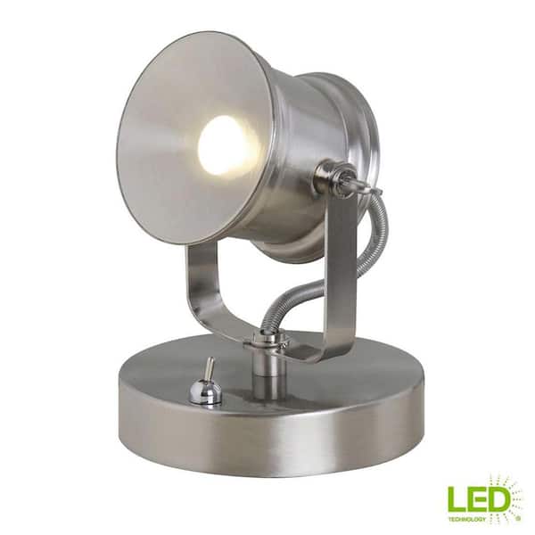 Hampton Bay 5 1 In Brushed Nickel, Uplight Accent Lamp Home Depot