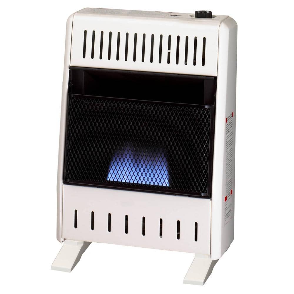 10,000 BTU Liquid Propane Ventless Blue Flame Space Heater with Base Feet, 