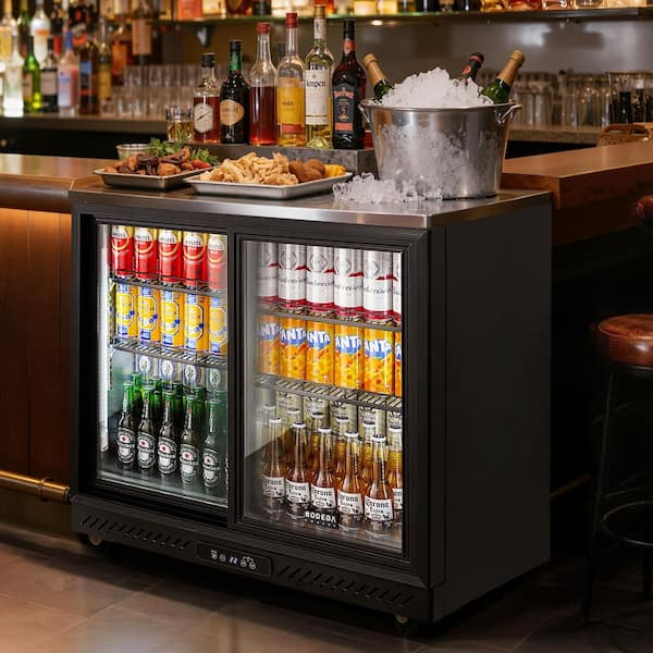 counter sliding door cooler