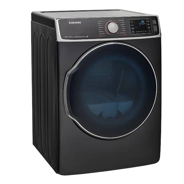 Samsung 30 in. W 9.5 cu. ft. Electric Dryer with Steam in Onyx