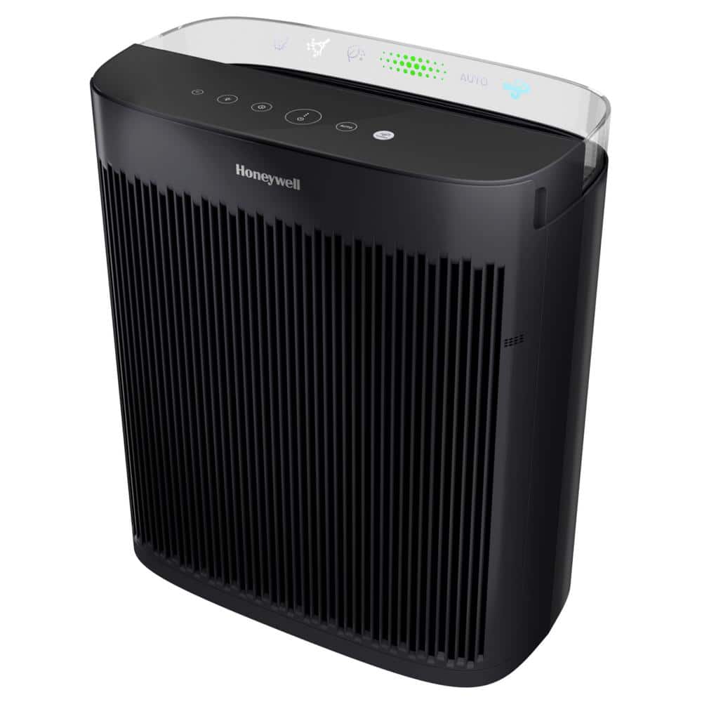 Honeywell - Allergen Plus HEPA Air Purifier, Extra-Large Rooms (500 sq.ft) - Black