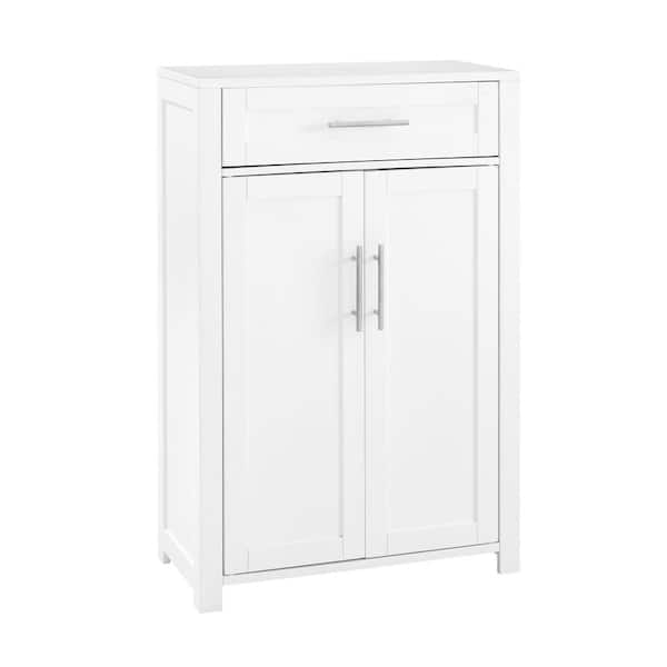 Savannah 23.88 in. W x 11.75 in. D x 36 in. H Linen Cabinet in White