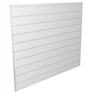 PVC Slatwall 4 ft. x 4 ft. White