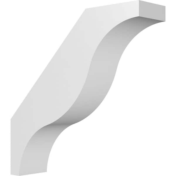 Ekena Millwork Funston 3 in. x 12 in. x 12 in. Architectural Grade PVC Knee Brace