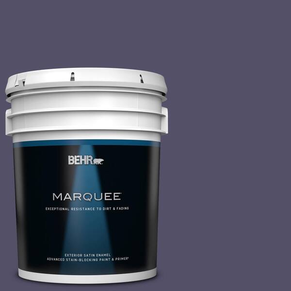 BEHR MARQUEE 5 gal. #PPU16-19 Mardi Gras Satin Enamel Exterior Paint & Primer