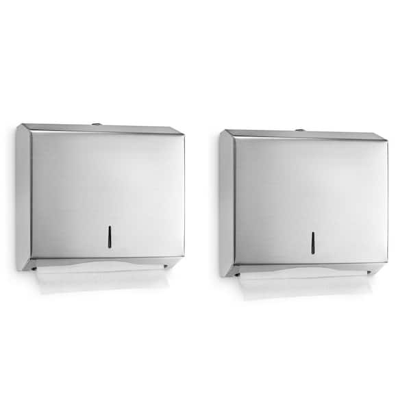 Commercial Multi-Fold/C-Fold Paper Towel Dispenser in. Stainless Steel (2-Pack )