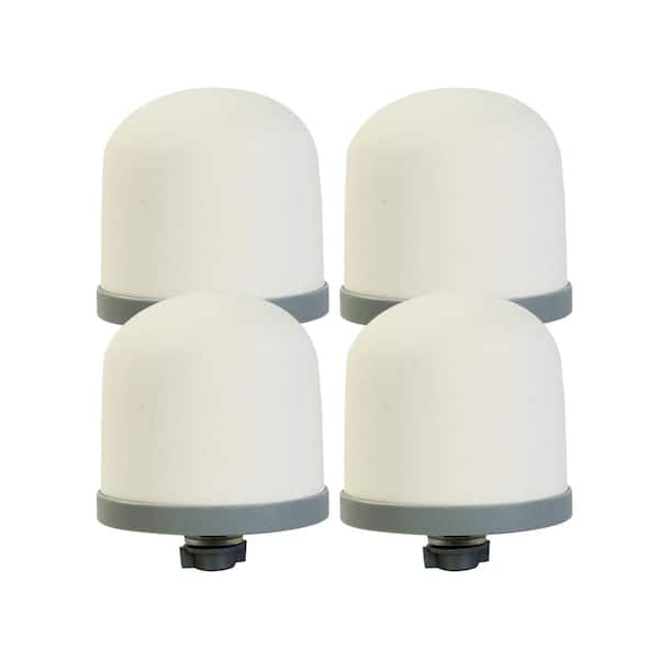 0.15 mic to 0.5 mic Ceramic Dome Water Filter Replacement Filter for Water Pre-Filtration Media for Household (4-Pieces)