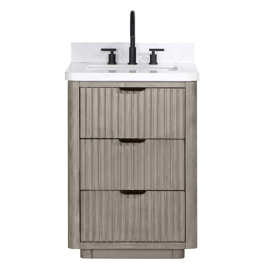 ROSWELL Cádiz 24 in. W x 22 in. D x 34 in. H Freestanding Single