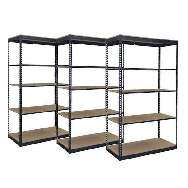 Storage Concepts 3 Pack Black 4 Tier, Home Depot Garage Storage Shelves