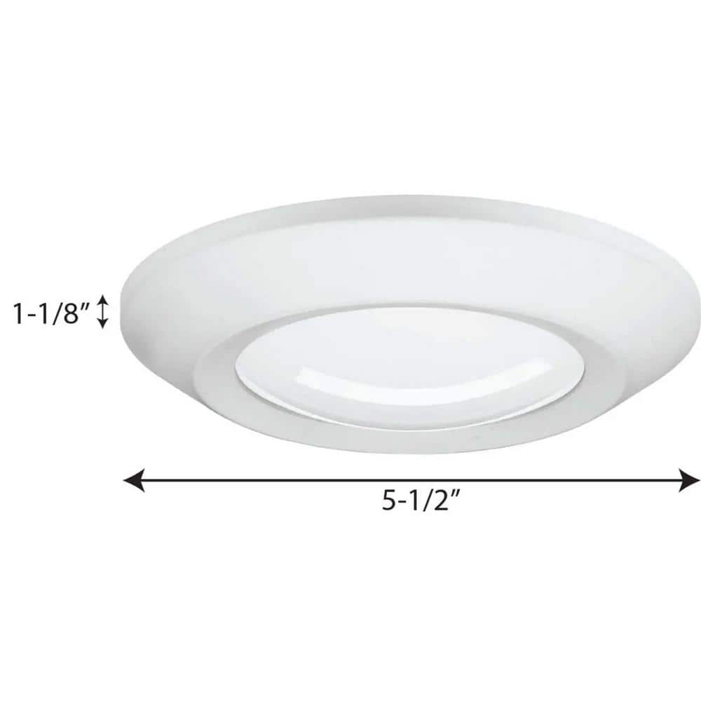 Sleek Modern White LED Surface Mount Light, Energy-Efficient 5.5"