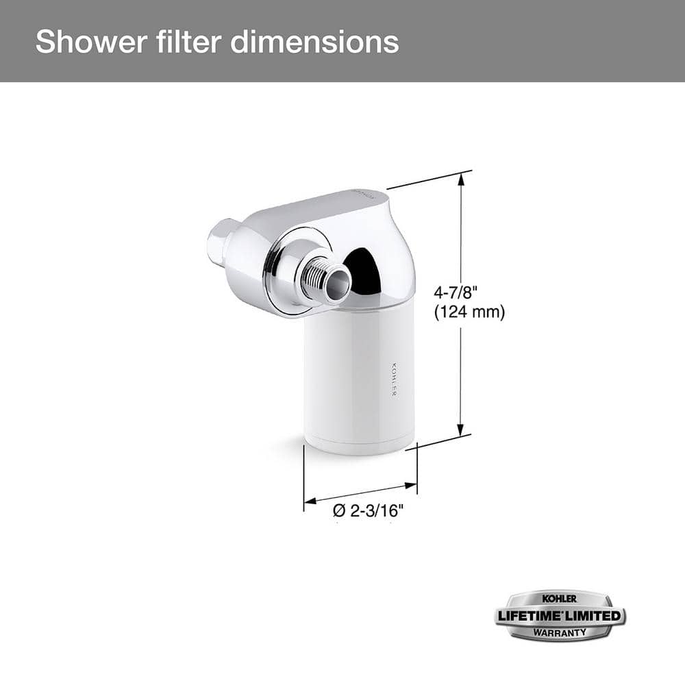 Aquifer Shower Water Filtration System in Polished Chrome