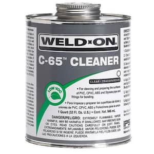 C-65 PVC/CPVC/ABS/Styrene Cleaner, Clear, Low VOC, 1/2 Pint (8 fl. oz.)