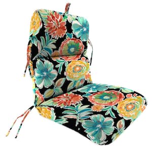 45 in. L x 22 in. W x 5 in. T Outdoor Chair Cushion in Colsen Noir