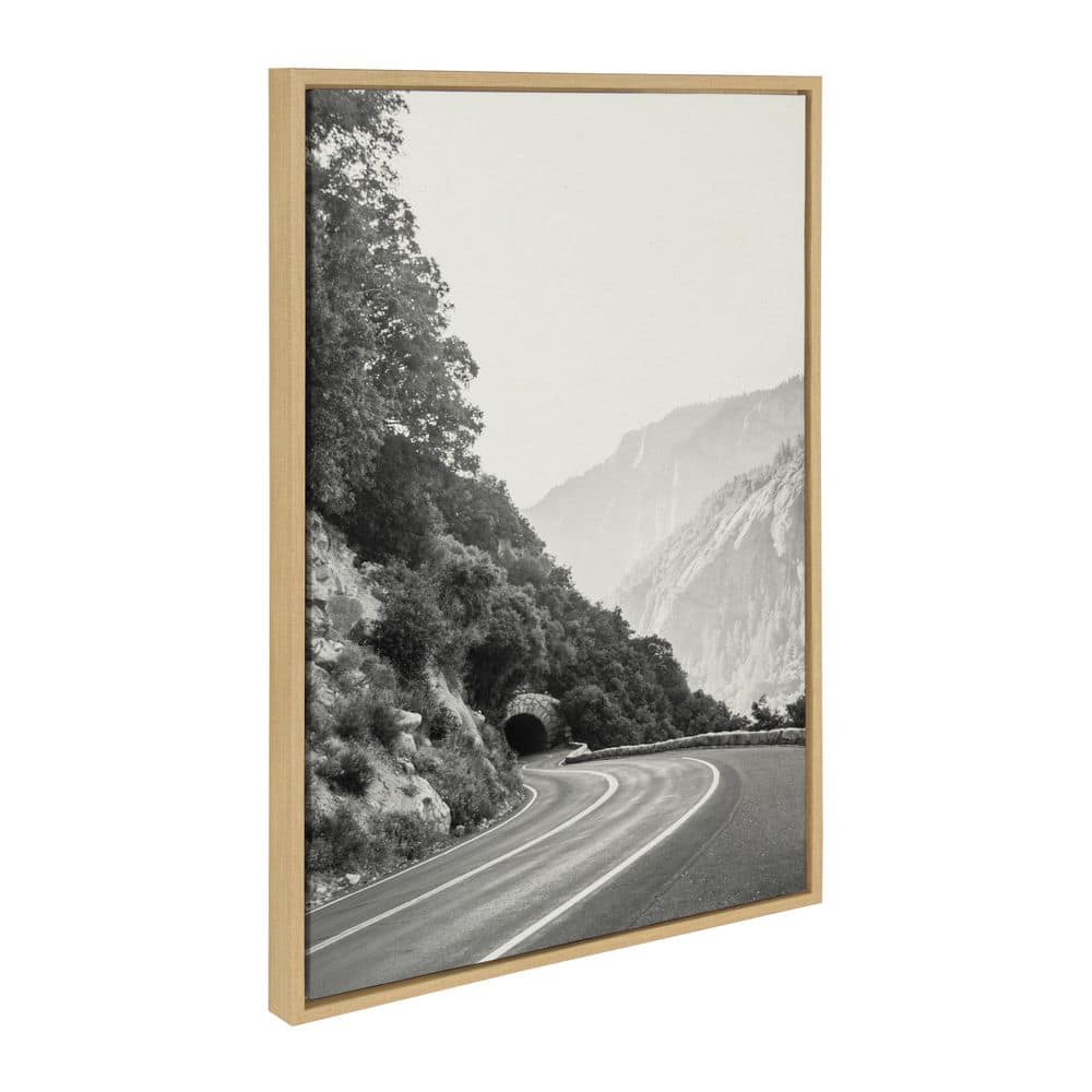 Highland Cow and Botanical Black and White Framed Canvas Art Set