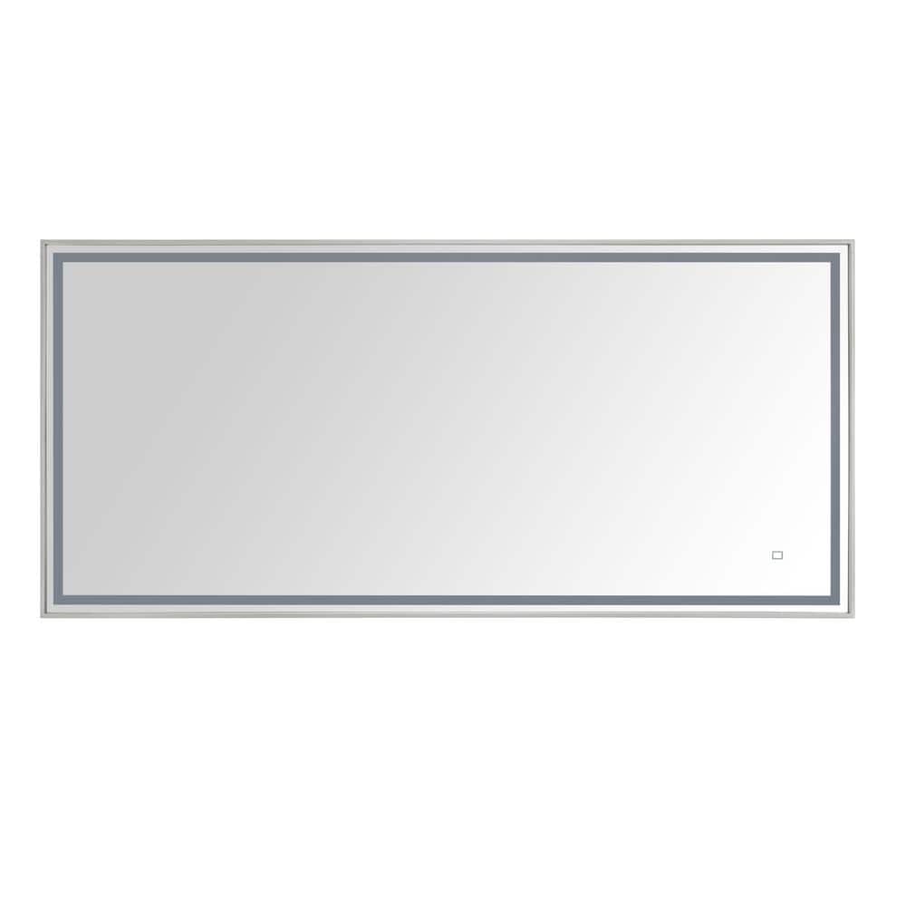 Rectangular Stainless Steel LED Bathroom Vanity Mirror