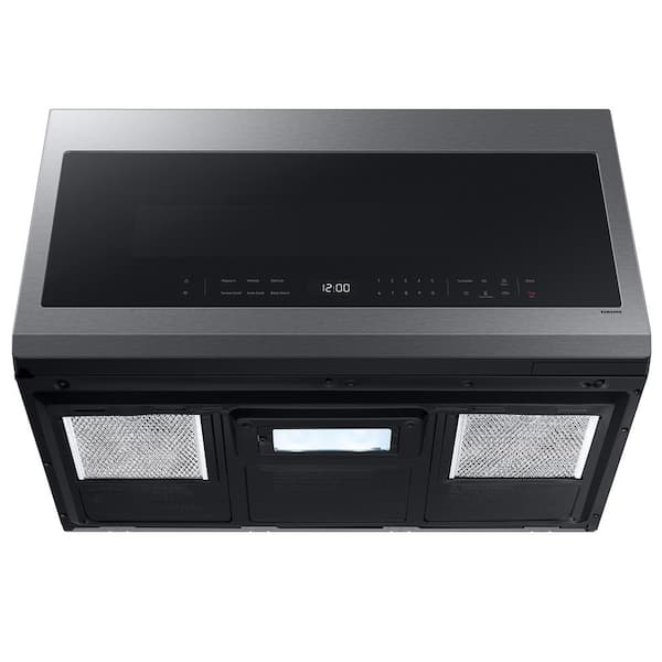 Samsung - Over-the-Range Microwave 2.1 cu. ft. with Wi-Fi in Fingerprint Resistant Stainless Steel