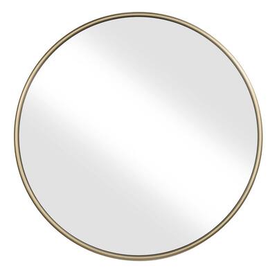 New Industrial Metal Frame Round Bathroom Glass Wall Mounted Shaving Mirror 47cm 