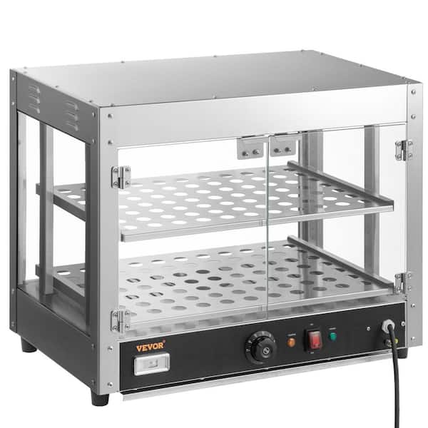 VEVOR Commercial Food Warmer Display 2 Tiers, 800W Pizza Warmer Countertop  Pastry Warmer with Water Tray SPBWJCYBXGGHBTNRNV1 - The Home Depot