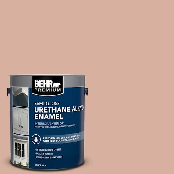 BEHR PREMIUM 1 gal. #S180-3 Flowerpot Urethane Alkyd Semi-Gloss Enamel Interior/Exterior Paint
