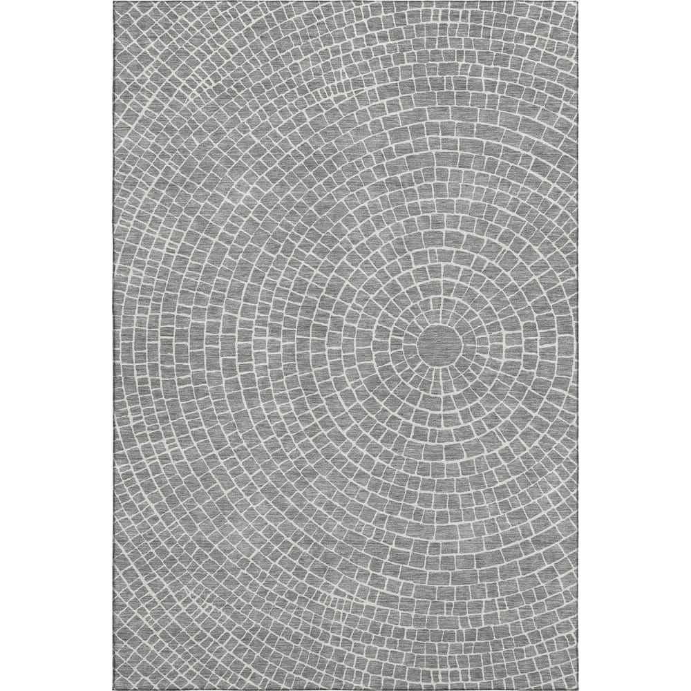 Mayfield Premium Machine Washable Abstract AMF2455 Gray 10 ft. x 14 ft. Area Rug price history on PriceWatchPro