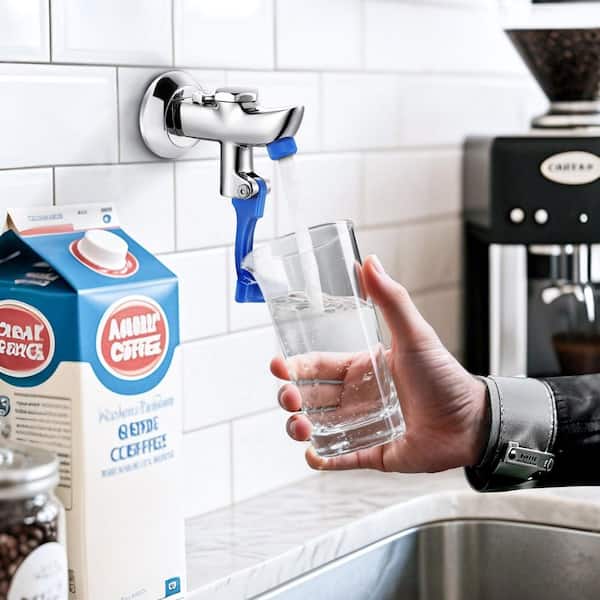 Wall Mount Commercial Pot Filler Push Back Glass Filler Faucet, for Bar, Diner, Cafe, in Polished Chrome