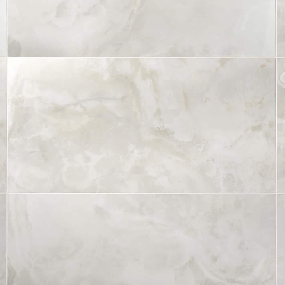 Ivy Hill Tile Selene Onyx Pearl 24 in. x 24 in. Polished Porcelain Floor  and Wall Tile (15.49 sq. ft. / Case) EXT3RD101602 - The Home Depot