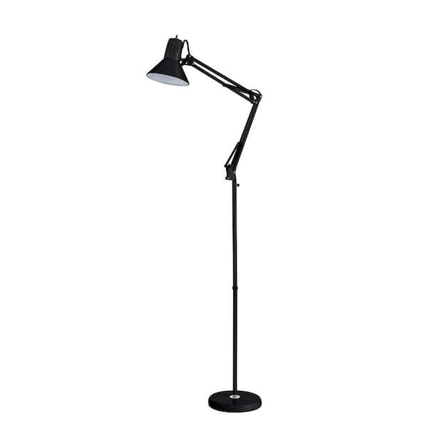 Bostitch Swing Arm Metal Floor Lamp, Home Depot Swing Arm Floor Lamp