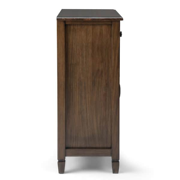 Simpli Home Connaught Solid Wood 40 in. Wide Traditional Entryway Storage  Cabinet in Distressed Grey AXCCON47-GR - The Home Depot