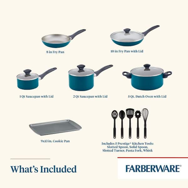 Farberware Stainless Steel 4-Quart Casserole, Pewter