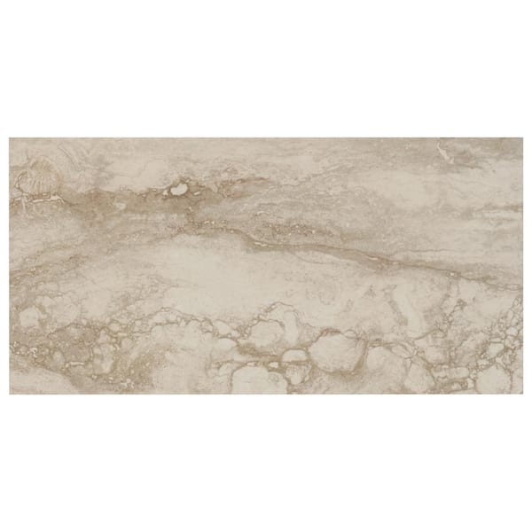 MSI Romagna Ivory 12 in. x 24 in. Polished Porcelain Floor and Wall Tile (16 sq. ft. / case)