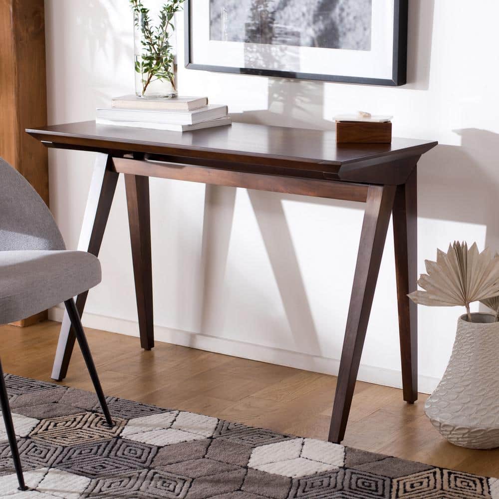 Asymmetrical A-Frame Walnut Writing Desk - 46"