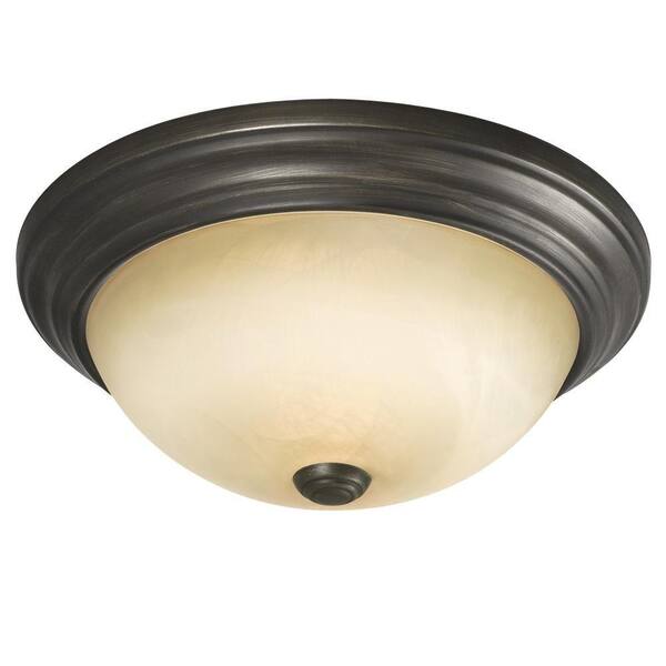 Filament Design Negron 2-Light Oil-Rubbed Bronze Incandescent Flushmount