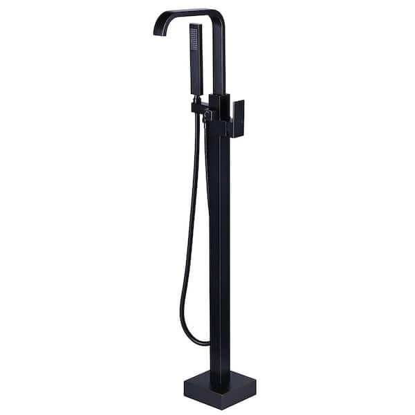 ARCORA Single-Handle Claw Foot Freestanding Tub Faucet with Hand Shower in Oil Rubbed Bronze