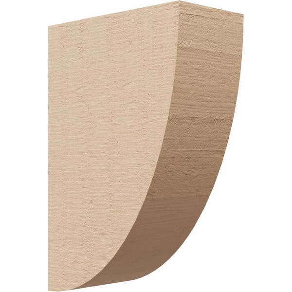 Ekena Millwork 3 in. x 9 in. x 6 in. Classic Durham Rough Cedar Woodgrain TimberThane Corbel, Primed Tan
