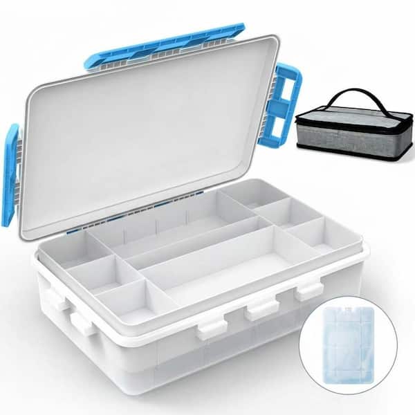 8.65 in. W Chilled Snack Box Container with Removable Ice Pack
