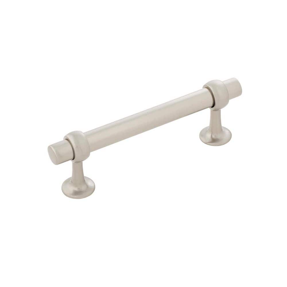 Ostia Collection Pull 3-3/4 in. (96 mm) Center to Center Satin Nickel Bar Cabinet Pull price history on PriceWatchPro
