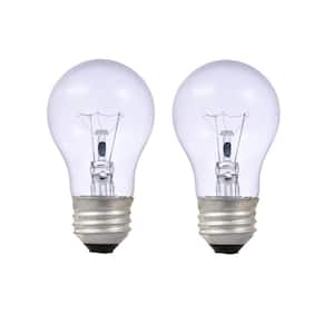 40-Watt A15 Clarity Incandescent Light Bulb (2-Pack)