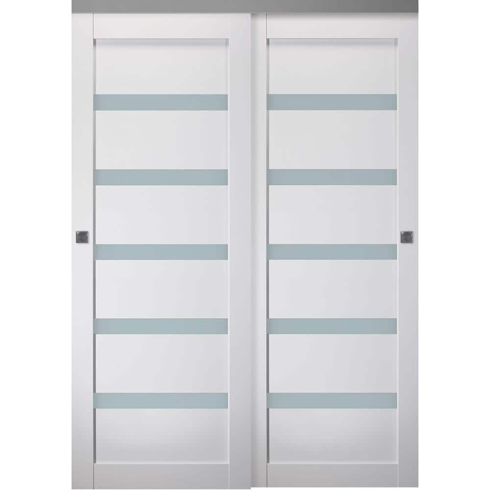 Belldinni Leora 64 in. x 80 in. Bianco Noble Finished Wood Composite ...