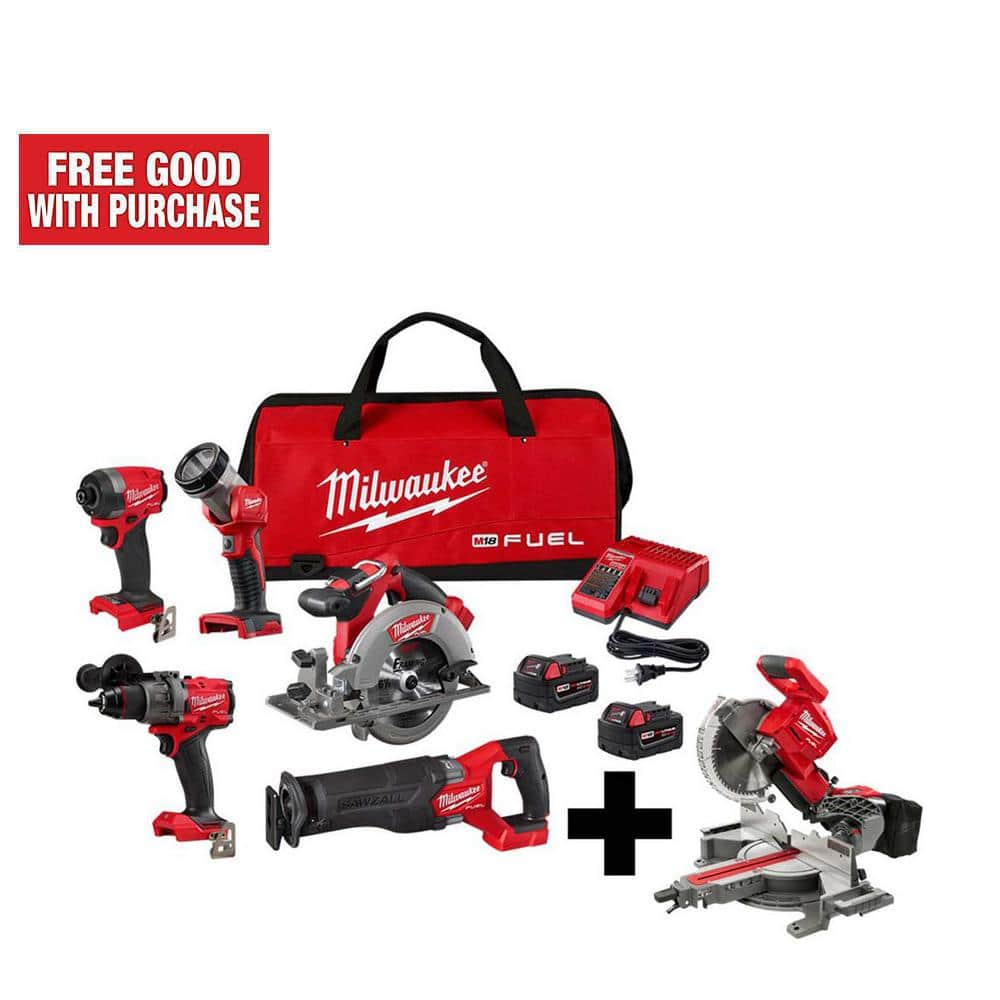 Milwaukee fuel 7 piece best sale combo kit