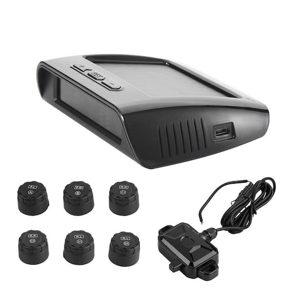 RV Tire Pressure Monitoring System, 7.3-116 PSI Trailer TPMS, Universal Wireless Car Alarm System, Waterproof