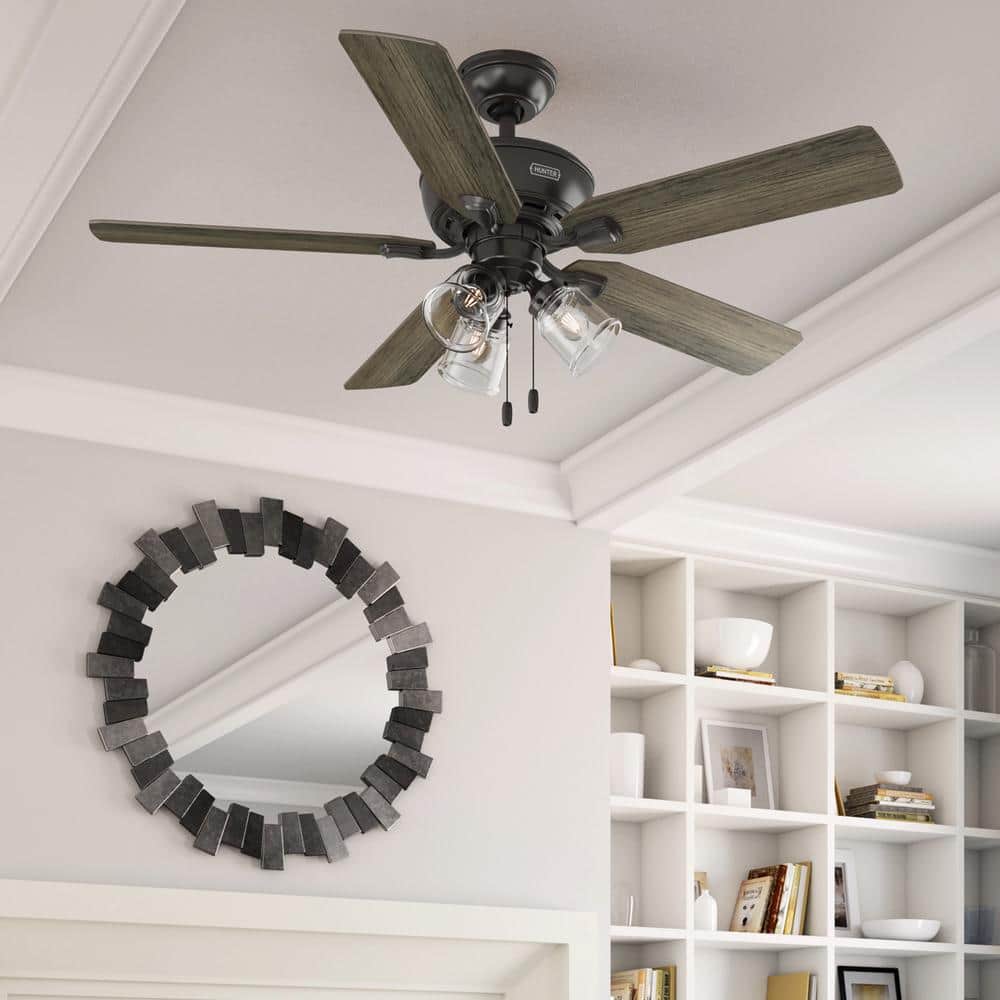 52" Noble Bronze Ceiling Fan with Reversible Blades and LED Light