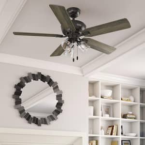 Rosner 52 in. Indoor Noble Bronze Ceiling Fan with Light Kit Included