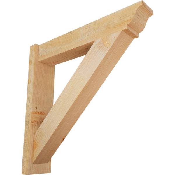 Ekena Millwork 6 in. x 28 in. x 28 in. Douglas Fir Traditional Rough Sawn Outlooker