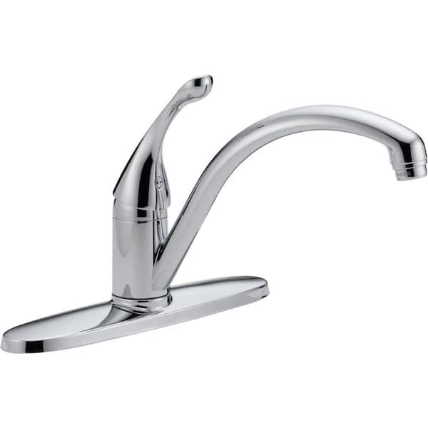 Delta Collins Lever Single-Handle Standard Kitchen Faucet in Chrome