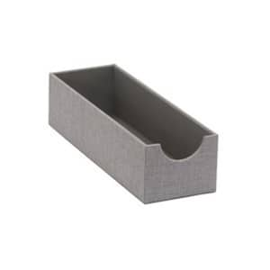 4 in. x 3 in. Oblong Hardsided Tray in Silver