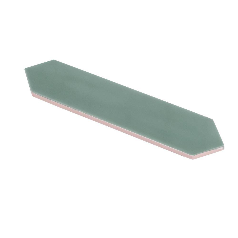 Pine Green Matte Ceramic Picket Tile for Kitchen and Bathroom
