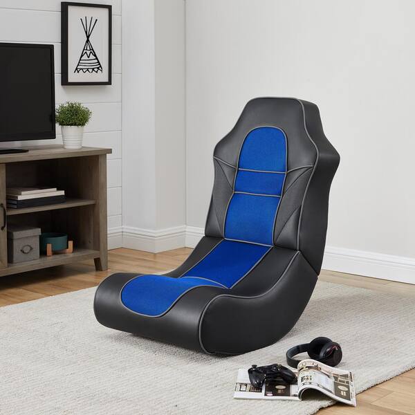 blue gaming rocker chair